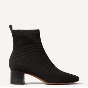 Everlane The Glove Ankle Boot in ReKnit Black